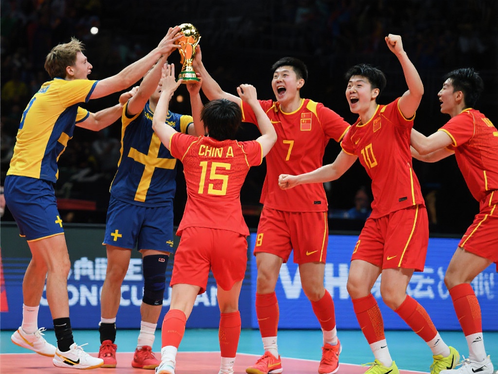 中国队首秀力克卫冕冠军瑞典队