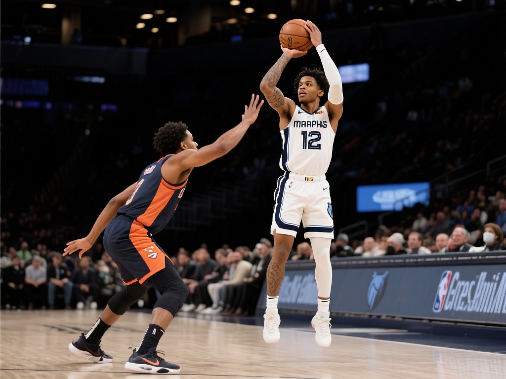 莫兰特巧妙单挑文森特 转身跳投精准入网 莫兰特单打文森特的这记转身跳投,不仅仅是