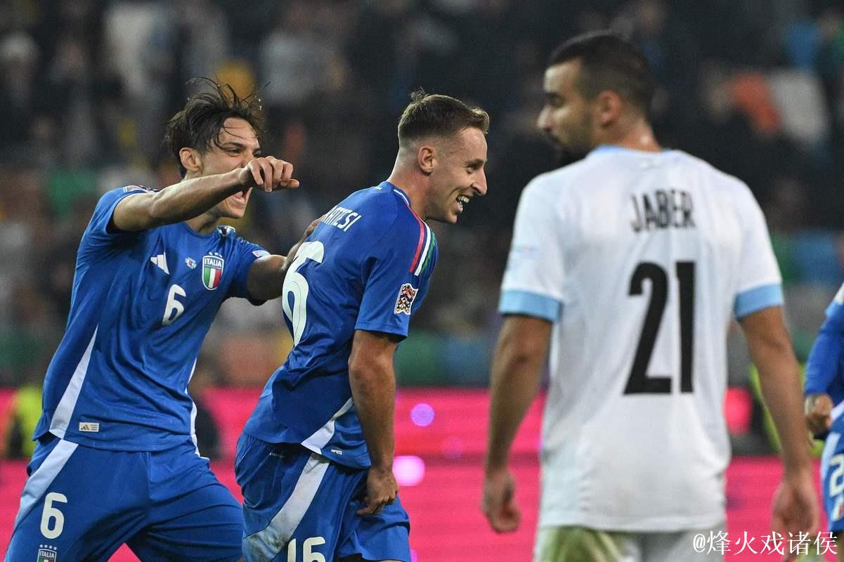 欧国联-迪洛伦佐双响炮 意大利4-1大胜以色列 欧国联-迪洛伦佐双响炮 意大利4-1大胜以色列